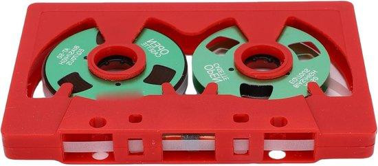 Lege Audiocassette Transparant met Metaal - 50 Minuten Muziekopname - Spoel-naar-spoel Ontwerp
