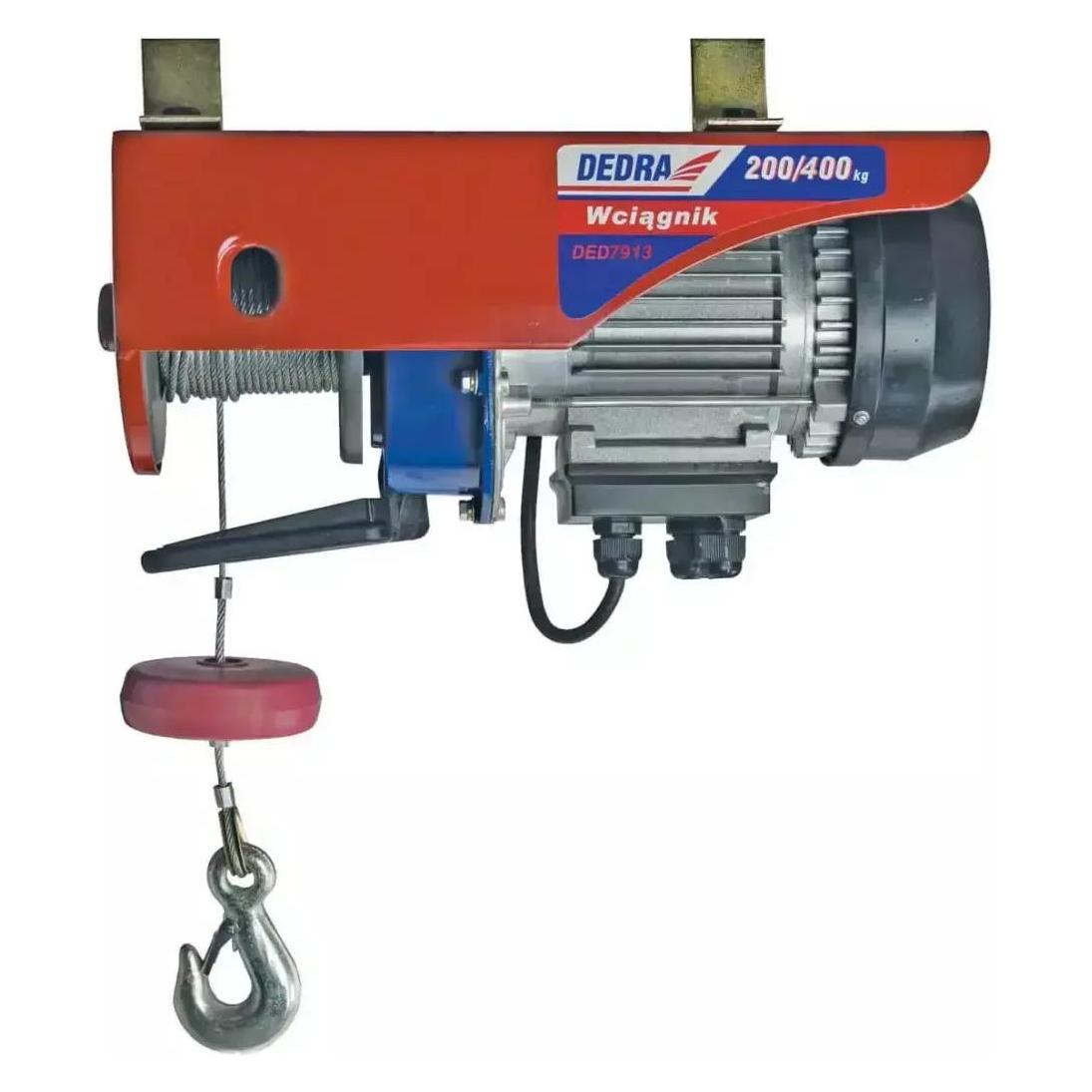 Dedra Elektrische Seilwinde 1000W, 200 kg/Kabel 12m oder 400 kg/Kabel 6m (DED7913)