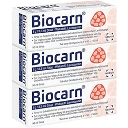 Biocarn Sirup 50 ml bei Carnitinmangel - stärkt das Herz 3X50 ml Sirup