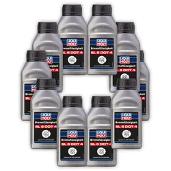 10x Bremsflüssigkeit SL6 DOT 4 LIQUI MOLY 21166 Bremse Flüssigkeit Brake Fluid 250ml