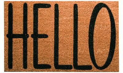 IH Casa Decor Coir Door Mat Hello