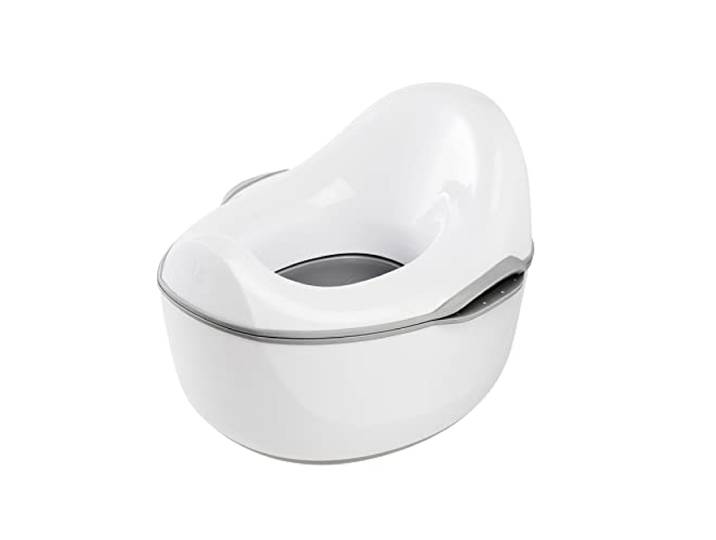 keeeper kasimir Babytopf deluxe 4in1, Töpfchen, Weiß Toilettensitz und Tritthocker, Praktischer Feuchttuchspender, Passgerechte anatomische Form, Beidseitig gummierter Hocker