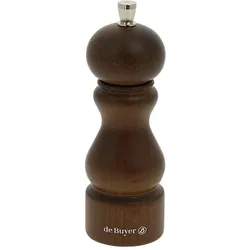 de Buyer Salzmühle Rumba Dunkel 18cm, Pfeffermühle + Salzmühle, Braun