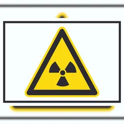 HB-Druck Achtung Radioaktive Strahlung Symbol A4 (210x297mm) Schild