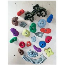 Kletterbude, Klettergriffe, (Bunt)