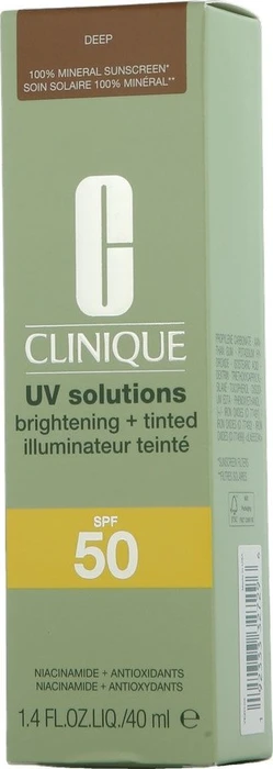 Clinique Uv Sol Brt+Tint Spf50 04 Deep 40ml 40 ml Sonnenschutzcreme