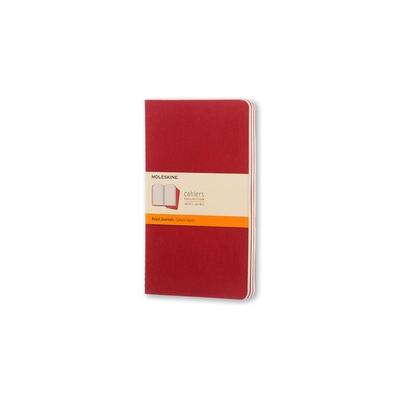 Moleskine Cahier Pocket Ruled Red Cover L. 3er Pack