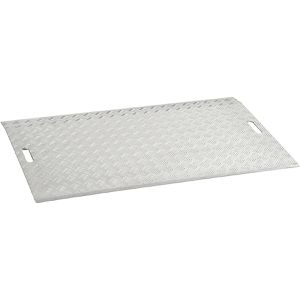 Altec-GmbH Verladebrücke AWB 1018, mit Anschlagswinkel, 1200 kg, mobil, geriffelt, aus Aluminium, 180 x 125 cm
