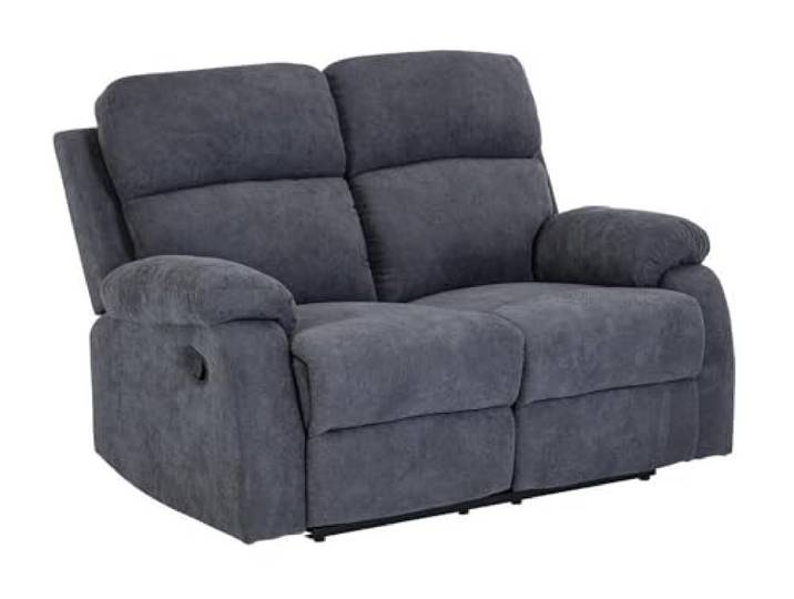 Vente-unique Relaxsofa 2-Sitzer - Stoff - Anthrazit - TOLZANO