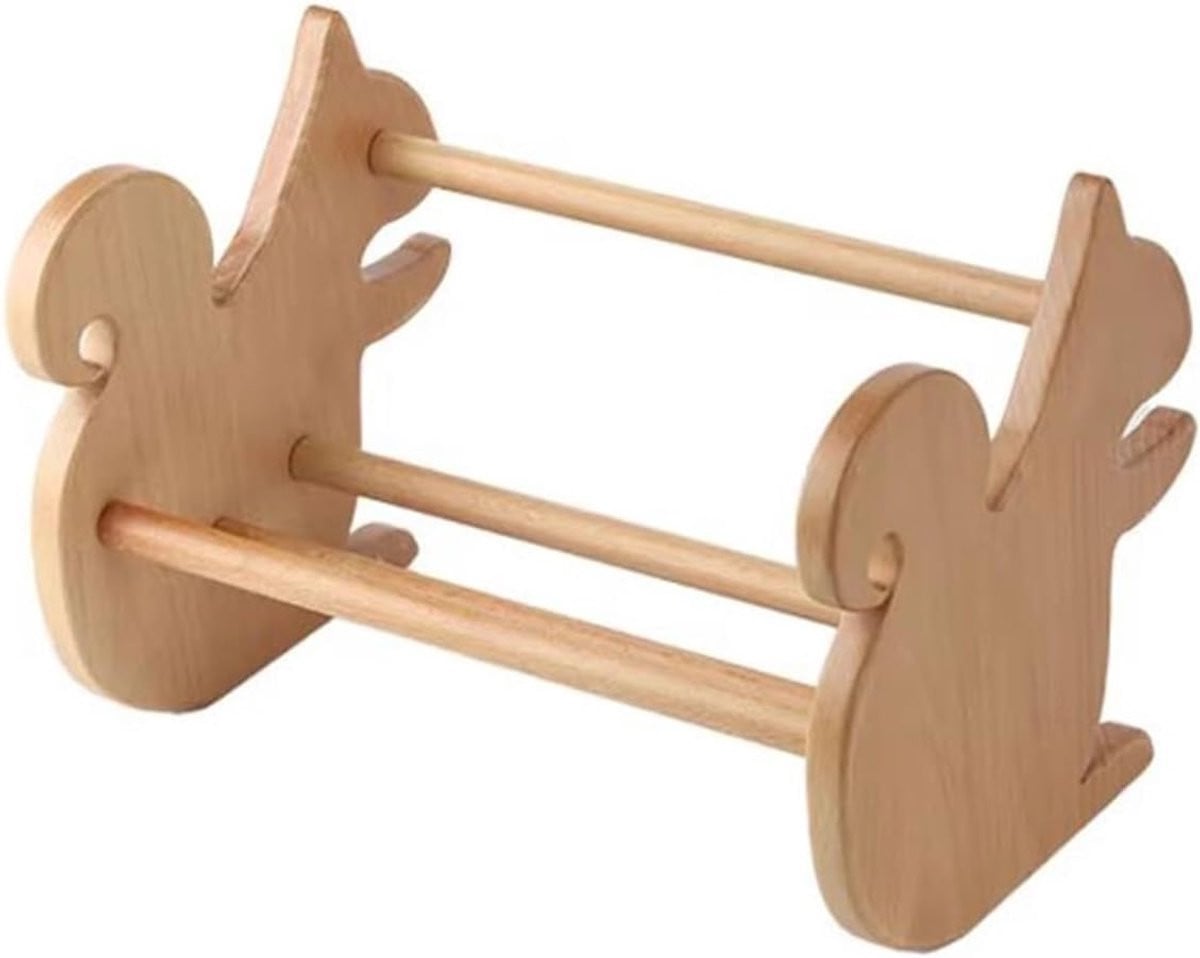 Natuurlijke houten boekenplank met dierenvorm ontwerp, 35 cm