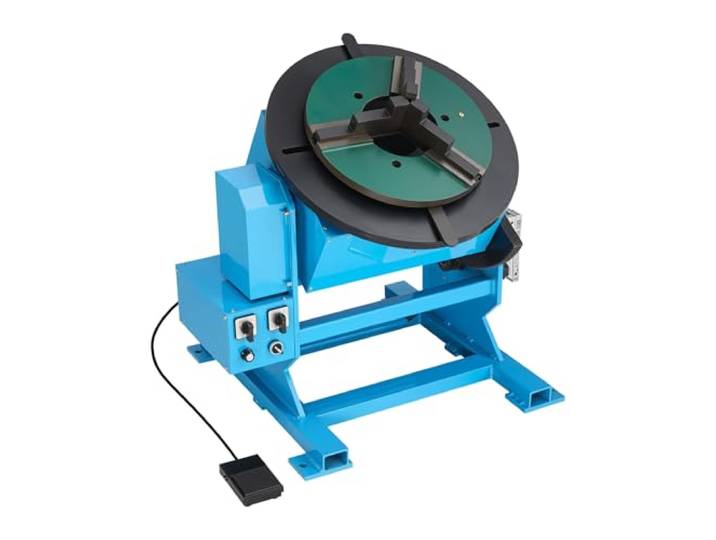 VEVOR Positionneur de Soudage Rotatif Charge Horizontale 500 kg Table Tournante de Positionnement de Soudage 400 W pour Découpe\, Meulage\, Assemblage\, Angle -45° à 90°\, Plateau Tournant\, 0\,2-2 tr/min