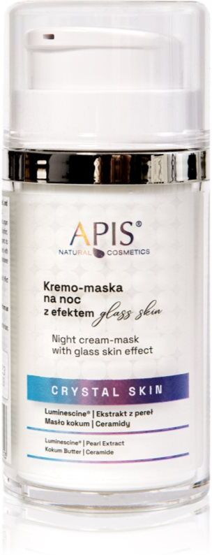 Apis Natural Cosmetics Crystal Skin night cream-mask for radiance and hydration 50 ml