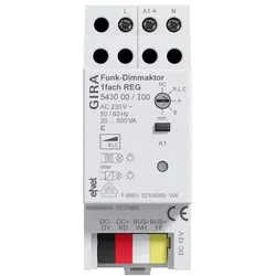 Gira Funk Dimmaktor REG 1fach 543000