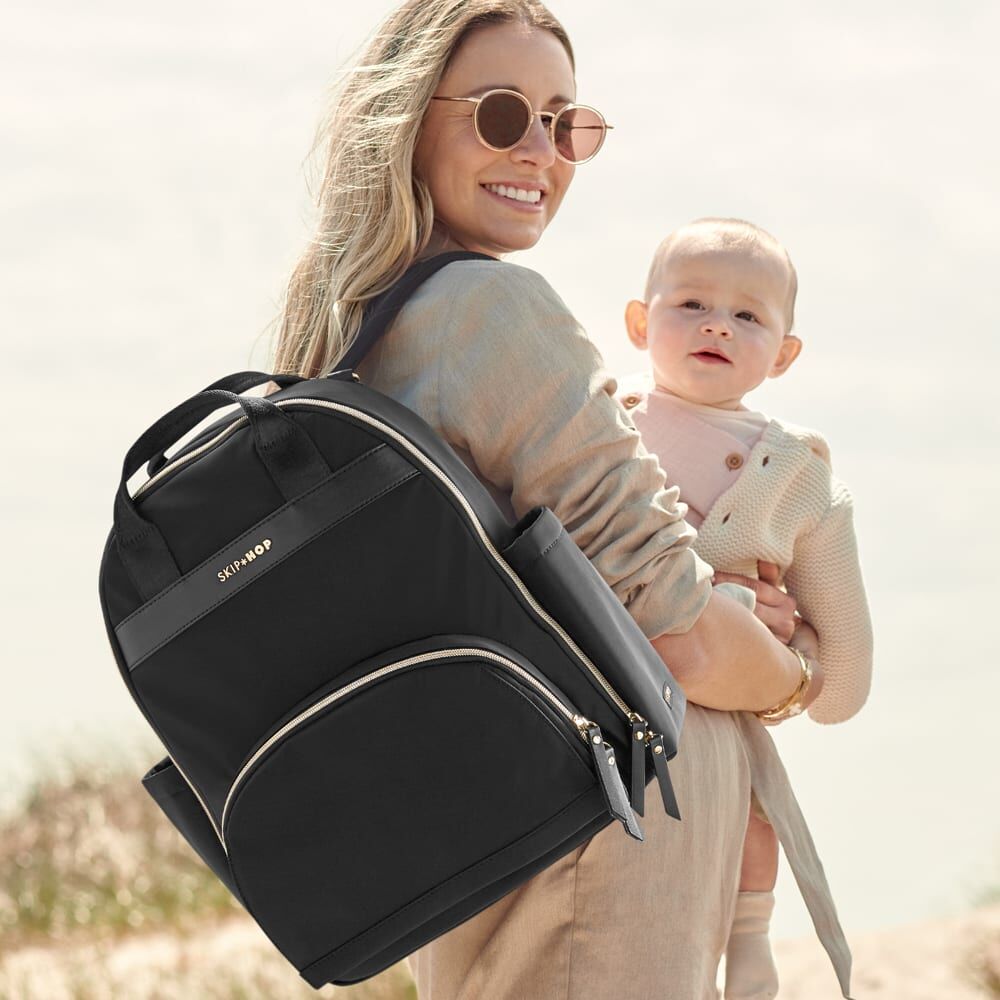 Skip Hop Sac à dos à langer Envie luxe Noir 17x33x37cm