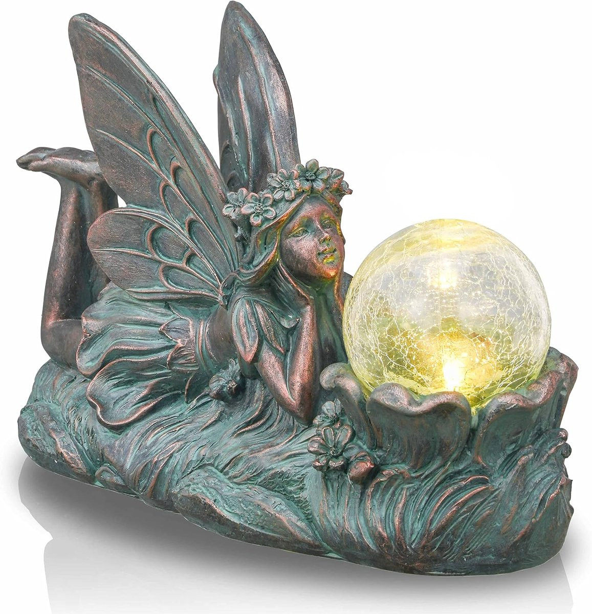 Merkloze Zonnewijzer Decoratie voor Tuin en Terras met LED-verlichting