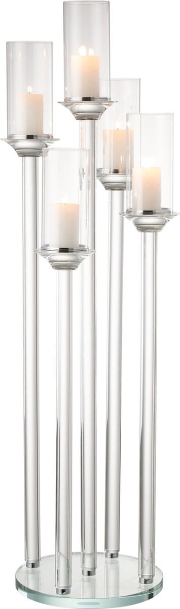 J-Line kaarshouder 5 Groot transparant glas