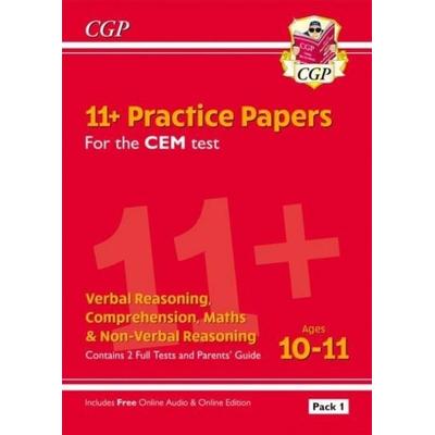 11+ CEM Practice Papers: Ages 10-11 - Pack 1 (with Parents' Guide & Online Edition), Taschenbuch von Cgp Books, CGP Books, 978-1-78908-216-6