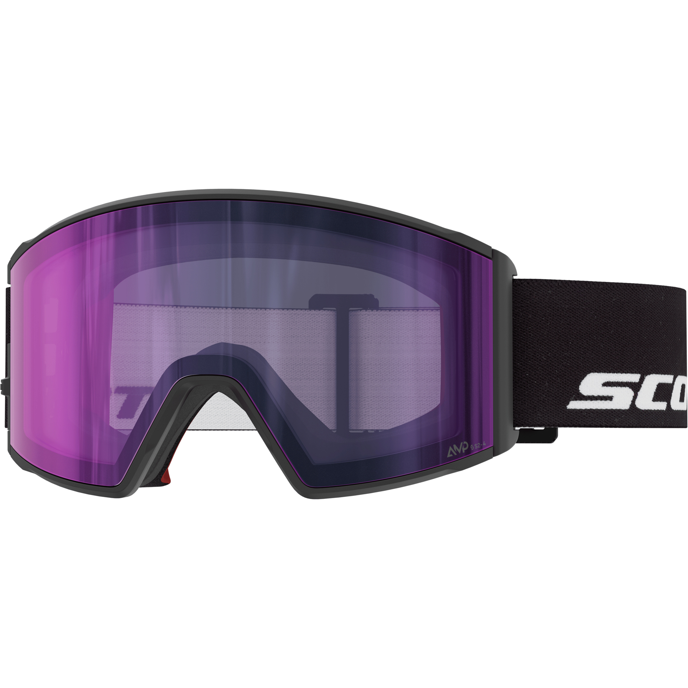 Scott React LS Skibrille Skibrillen black-amp ls blue chrome S2-4 Skifahren | Freeride | Splitboard