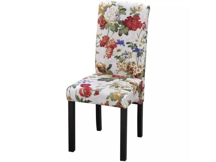 Chic - Lot de 2 Chaises de salle à manger - Multicolore Tissu