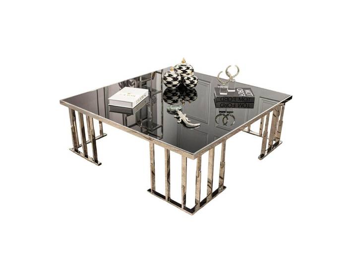 Xlmoebel Couchtisch Eleganter Glastisch für modernes Wohnzimmerdesign (Couchtisch), Hergestellt in Europa