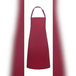 Bib Apron Basic: One Size / Bordeaux