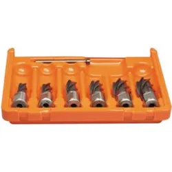 Magni, Lochsäge, Alfra 1902003050 Kernbohrer-Set 50 mm im Koffer, 6-teilig (50 mm)