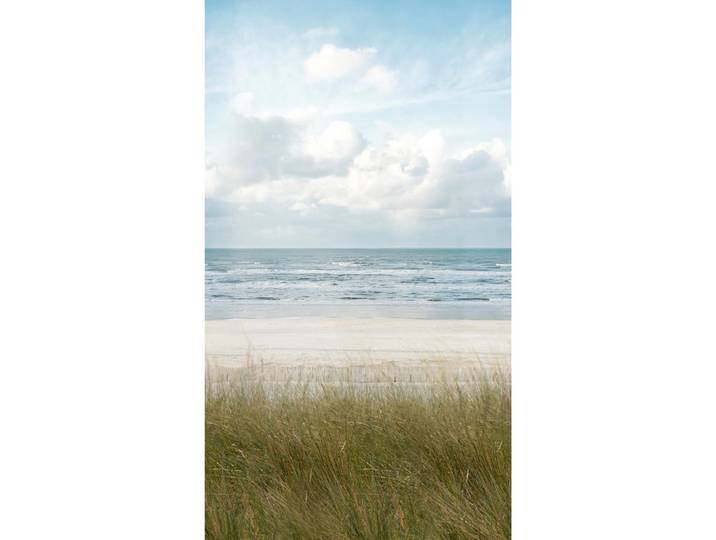 Sublime Fototapete Strand 280x159cm, Blau, Papier, Kunststoff, Wasser/Strand/Meer, Rechteckig, 159x280 cm, Tapeten & Wandverkleidungen, Vliestapeten