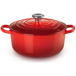 Le Creuset Runder Bräter Signature Ø 22cm - rot