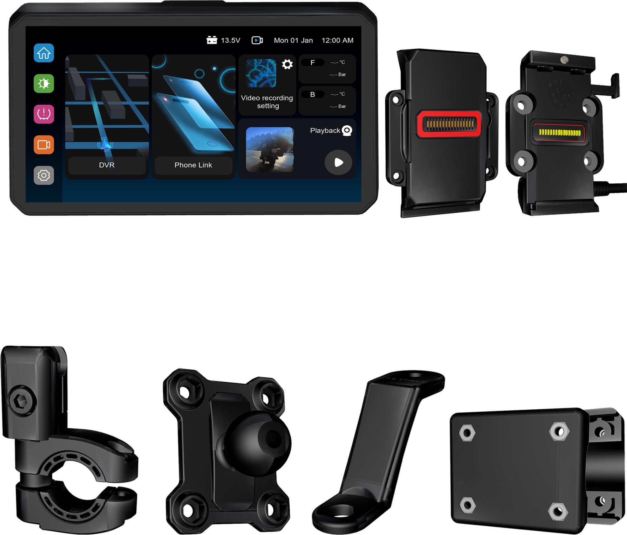 AlienRider M2-QR Bundle 5 Motorrad Multimediasystem M2S-QR-205
