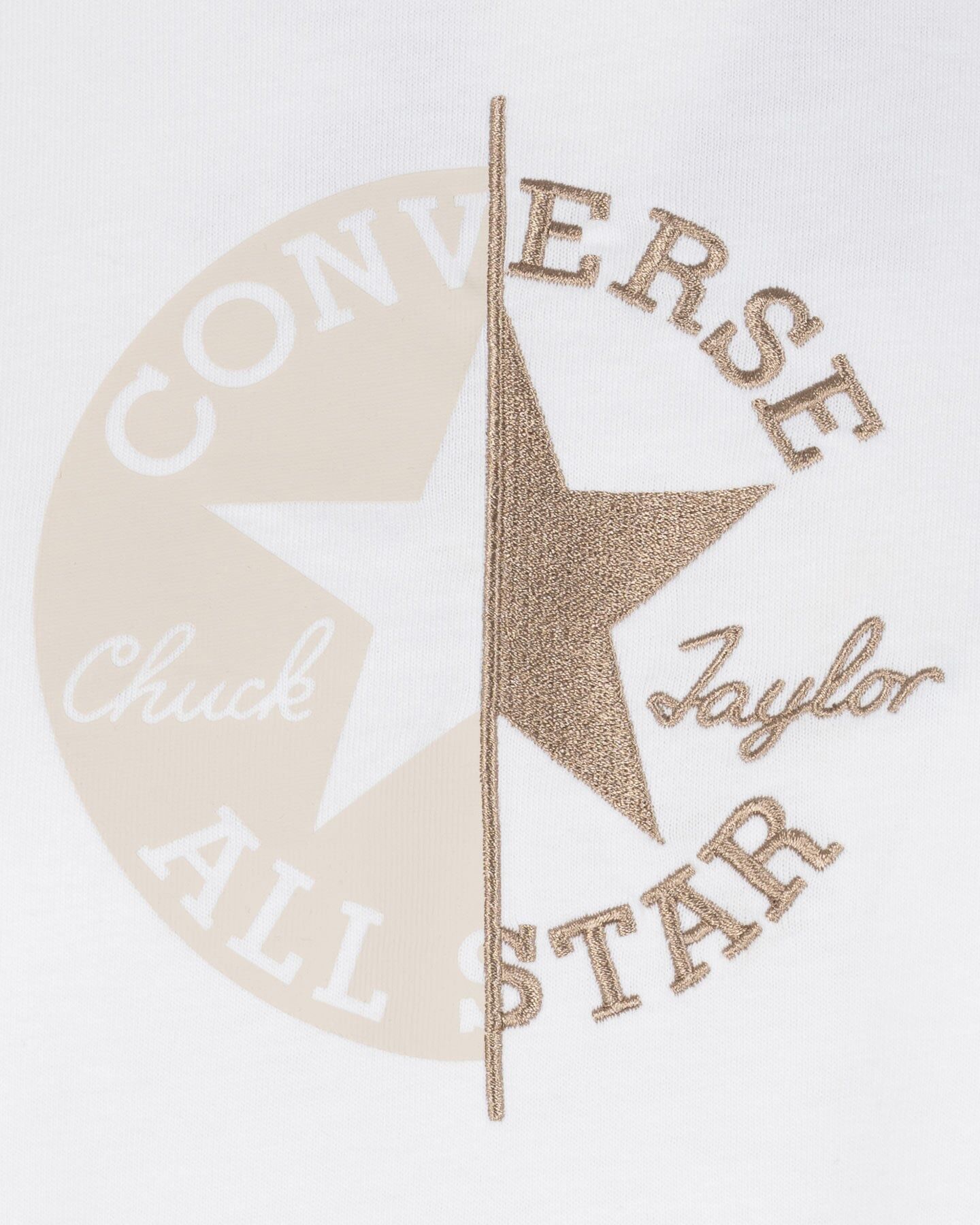 Converse Logo Chuck W - T-shirt - Donna - Bianco S
