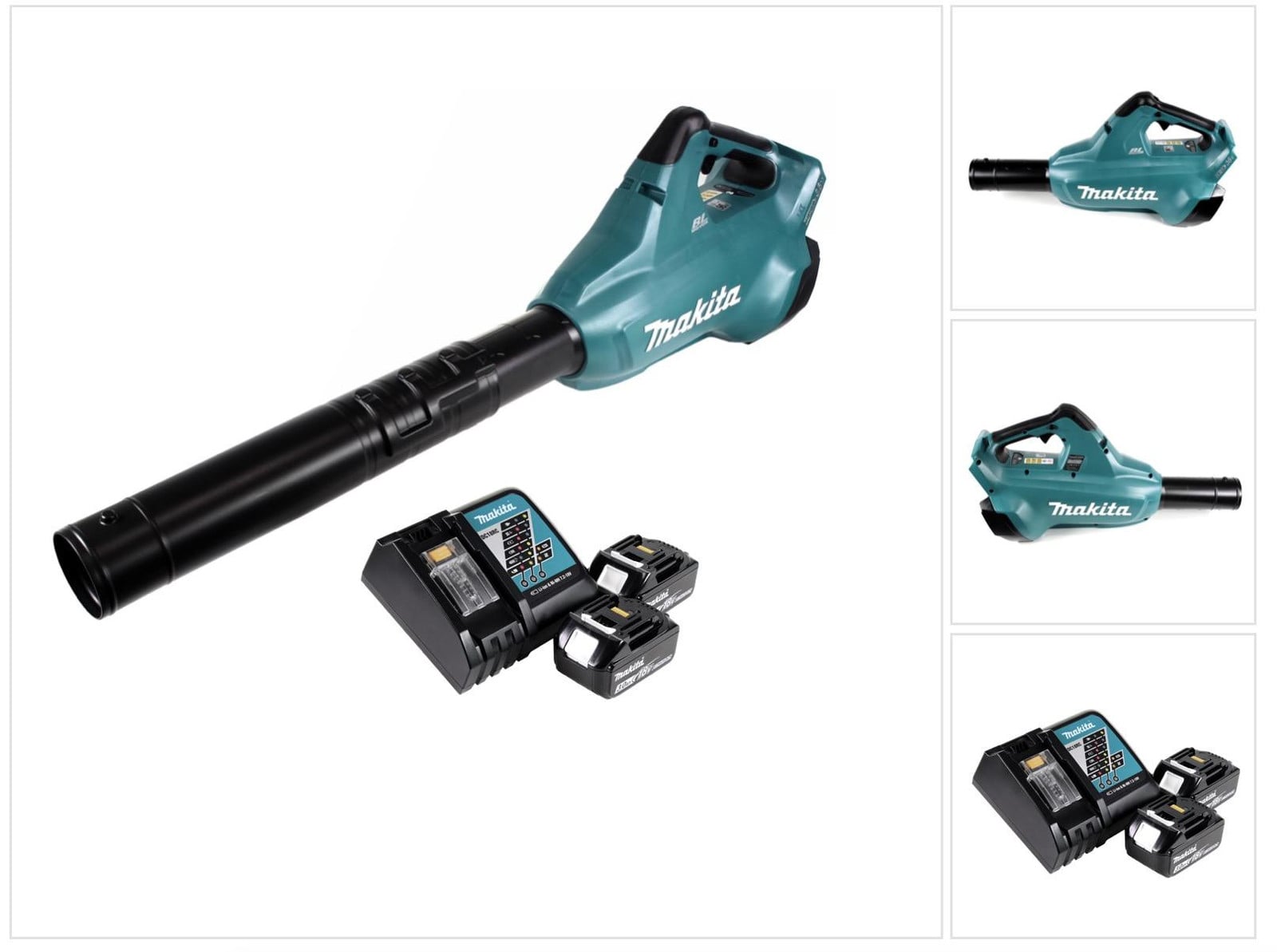 Makita DUB 362 RF accubladblazer inclusief 2x 18V accu's van 3.0Ah en lader