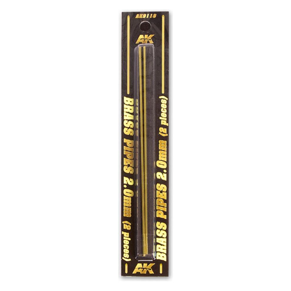 AK Interactive BRASS PIPES 2,0mm, 2 units (AK9118)