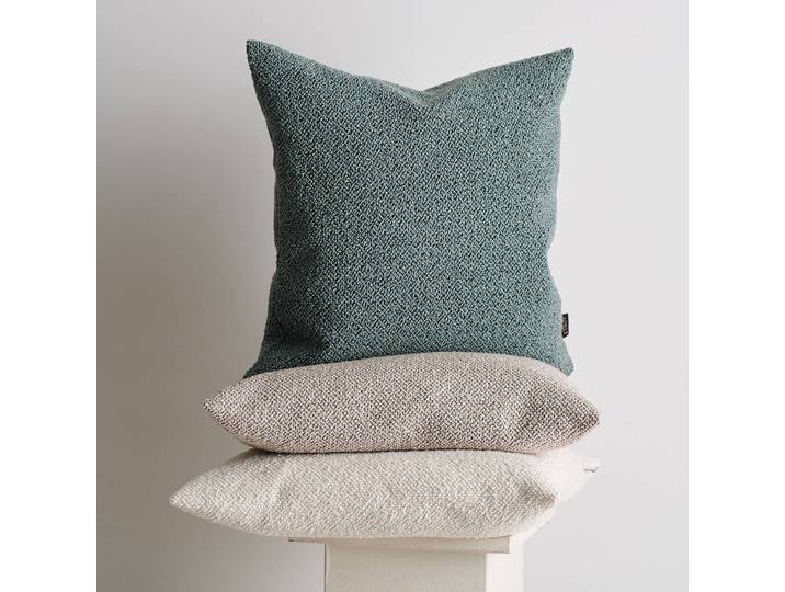 Coussin Tony II Beige/Beige 45 x 45cm Tissu