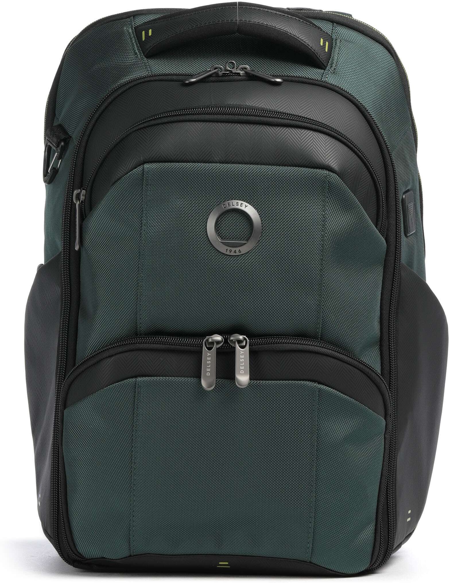 Delsey Paris DLC Pro Laptop-Rucksack, grün
