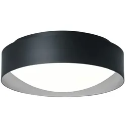 Frisch-Licht LED Wand-/Deckenleuchte PREMIUM ARCHITEKTUR, Ø 30,8cm, 18W, 4000K, 2100lm, IP40, IK02, TRIAC, schwarz/metallgrau FL-DLA7510SA.2184PH