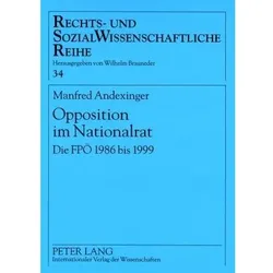 Opposition im Nationalrat, Fachbücher von Manfred Andexinger
