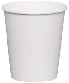 The Handy Homestead White Paper Cups Durable Disposable Paper Cups For Juice, Coffee & Drinks 100pcs