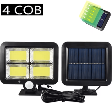 Uplift Curations Solar Outdoor Wall Lights COB Split Lamp With Motion Sensor Waterproof For Home Garden Landscape 4 Cob