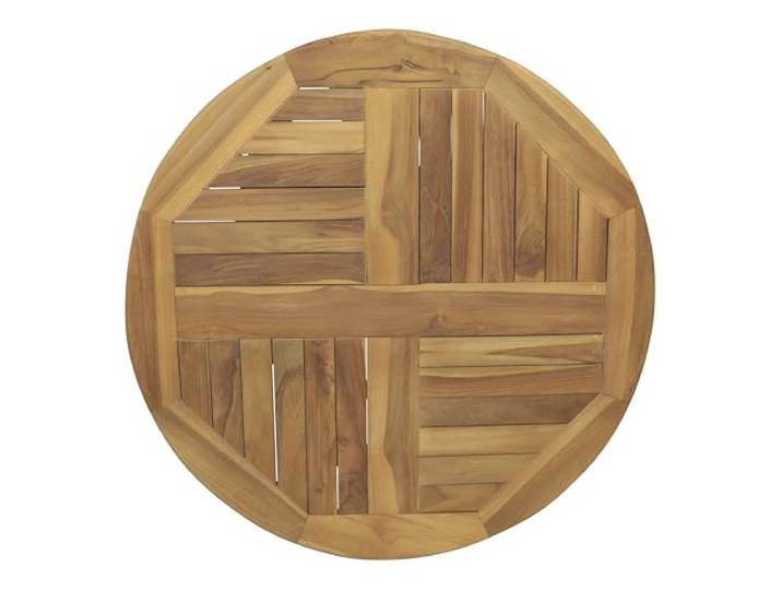 AXI Sari Plateau Tournant en Teck Rond Ø 80 cm Assiette de Service Idéal pour Boissons\, Gâteaux & Accessoires