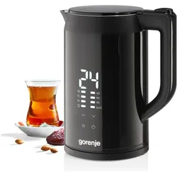Gorenje K17DWDII Kettle, Electric, Capacity 1.7 L, Power 2200 W, Black, Wasserkocher, Schwarz