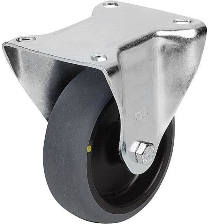 KIPP Bockrolle ohne Feststellsystem thermoplast elektrisch leitfähig Stahl (K1761.11200401)