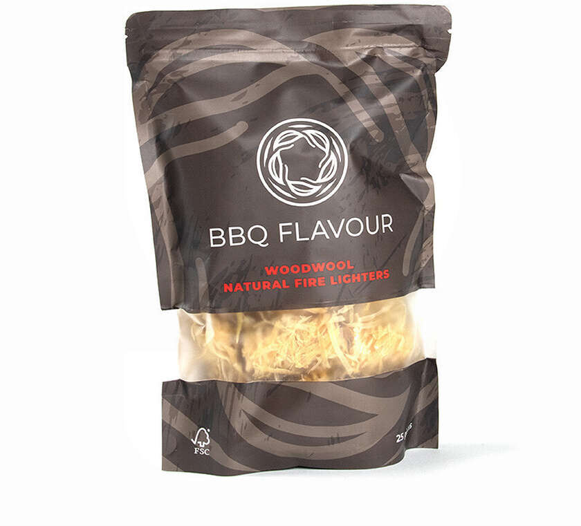 BBQ Flavour Allume-feu Naturel en Laine de Bois