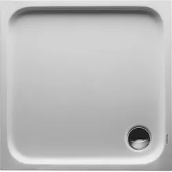Duravit D-Code Duschwanne, 800x800mm, Quadratisch, Einbauversion, 720101000000000, Farbe: Weiß