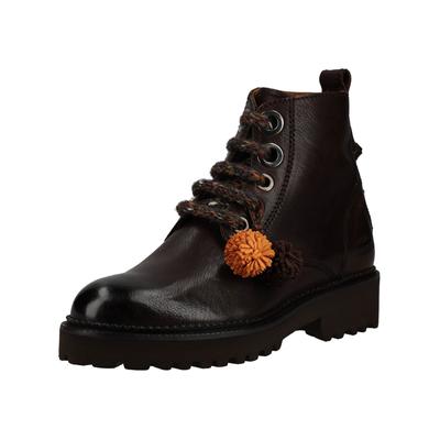 Schnürstiefelette MELVIN & HAMILTON "Melvin & Hamilton Stiefelette Leder", Damen, Gr. 39, braun, Leder, Schuhe Schnürstiefelette