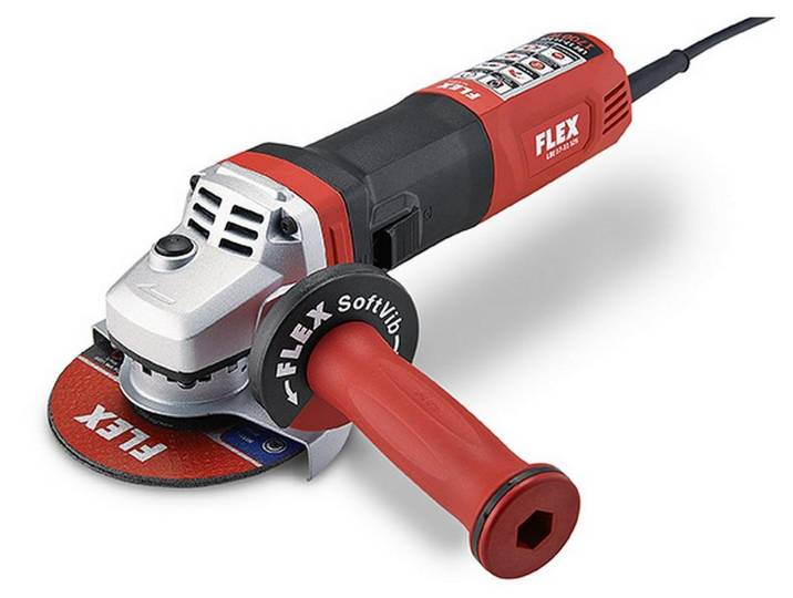 Meuleuse d'angle 1700 watts avec frein + vitesse variable Ø125 mm LBE 17-11 125 FLEX - avec accessoires - 447668