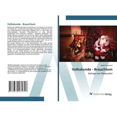 Volkskunde - Brauchtum, Taschenbuch von Herbert Jenewein, AV Akademikerverlag, 978-3-639-47535-7