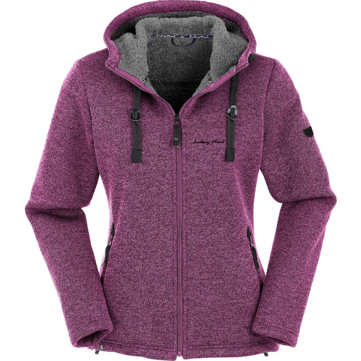 MAUL Sport Chieming - Strickfeecejacke m. Kap. flieder (80) 34 5213200202-80-34