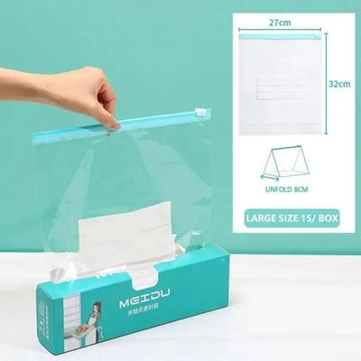 Multi Layer Resealable Management System High Barrier Freshness Zip Bags For Food Storage & Portability 10.6 X 12.6 In15 Pcs