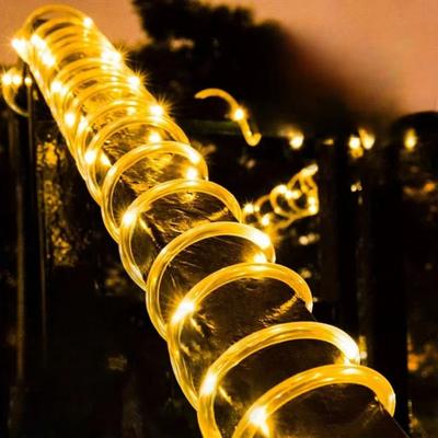 Inspired Finds Solar Pipe Fairy String Lights Outdoor Waterproof LED Garden Decor warm 100leds