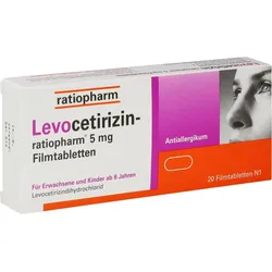 Levocetirizin-Ratiopharm 5 mg Filmtabletten 20 ST